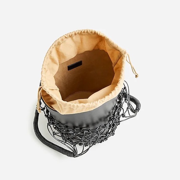 J CREW LEATHER SADONA WEAVE BASKET TOTE HANDBAG PORT WINE NWT - Picture 3 of 3